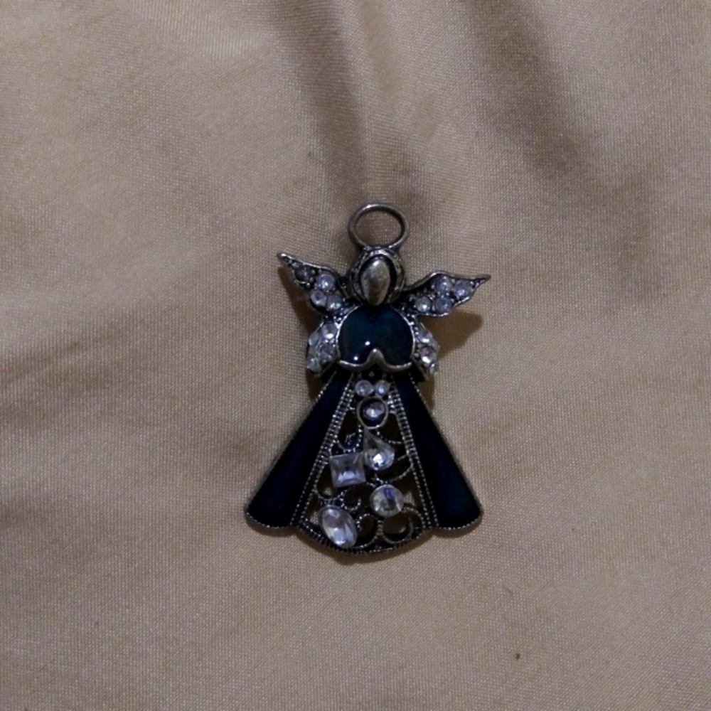 Vintage angel christmas pin